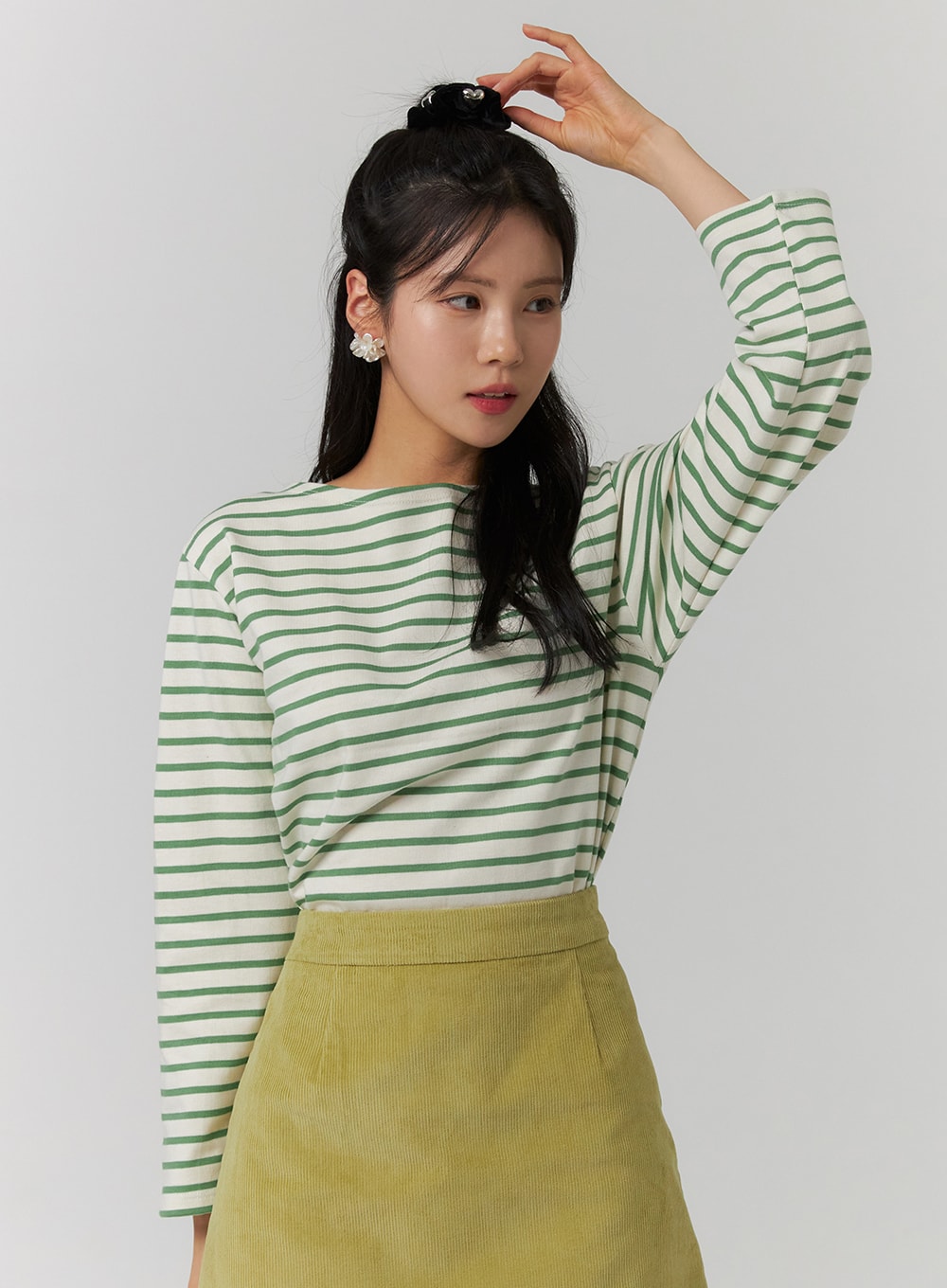 Striped Long Sleeve Top OJ423