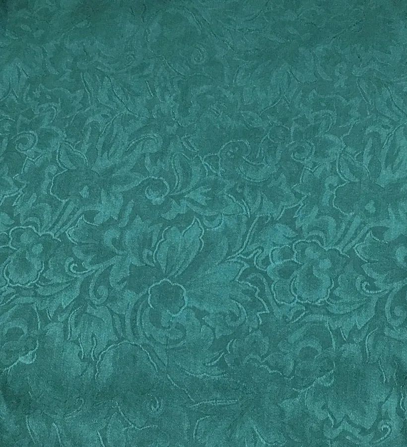 Teal Jacquard Wild Rag