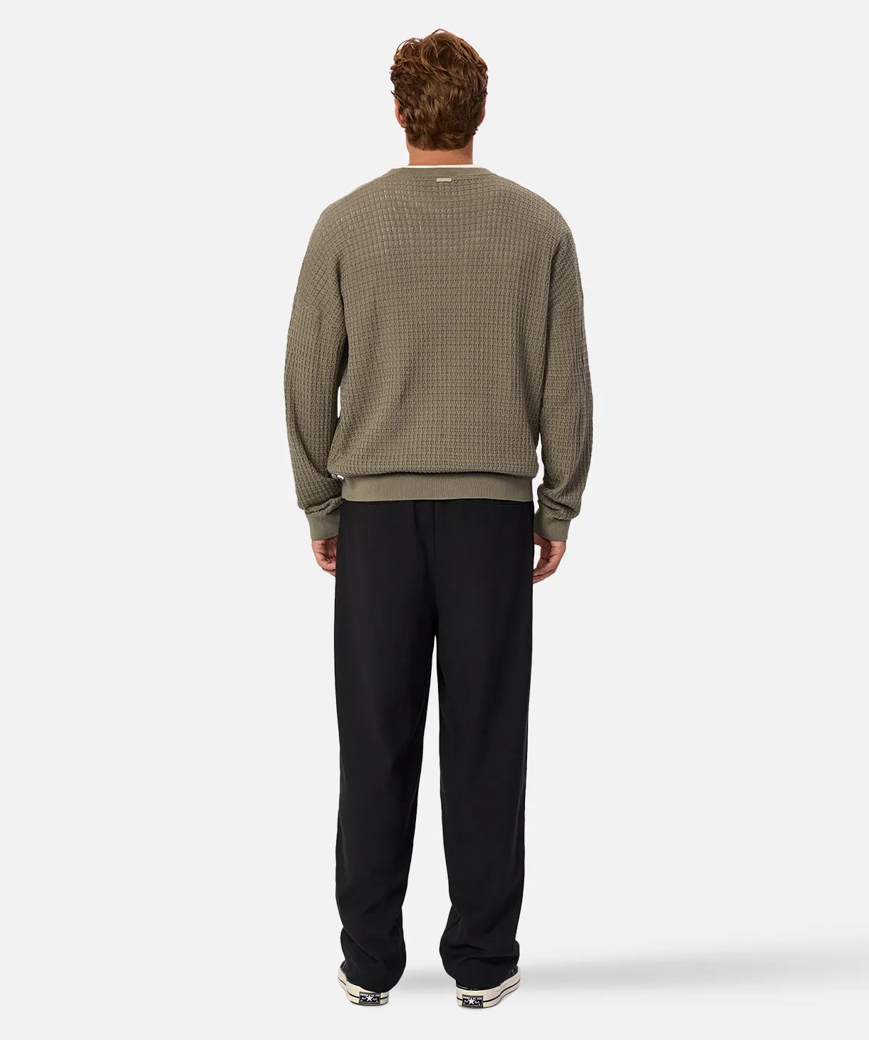 The Nunez Long Sleeve Sweater - Thyme