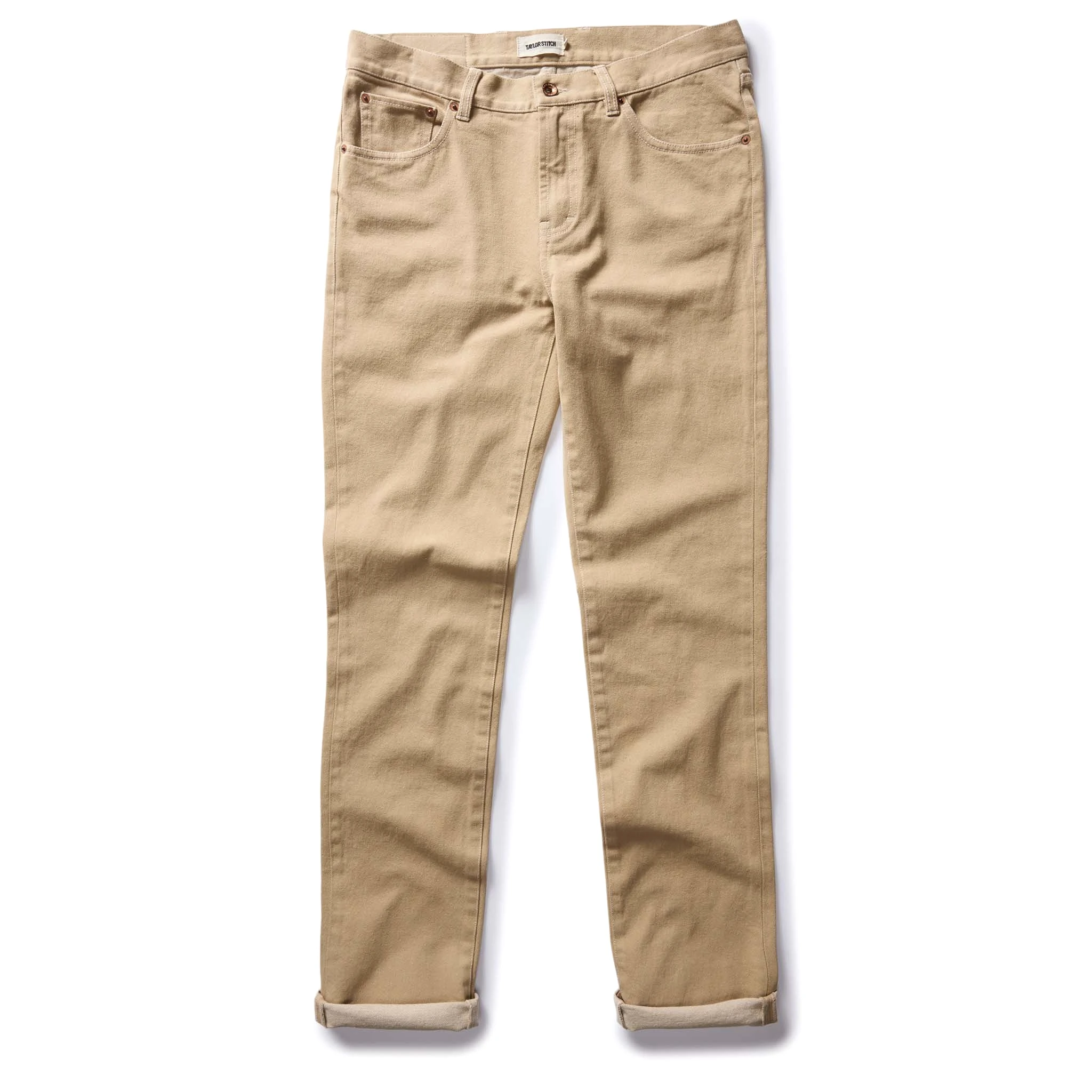 The Slim All Day Pant in Light Khaki Broken Twill