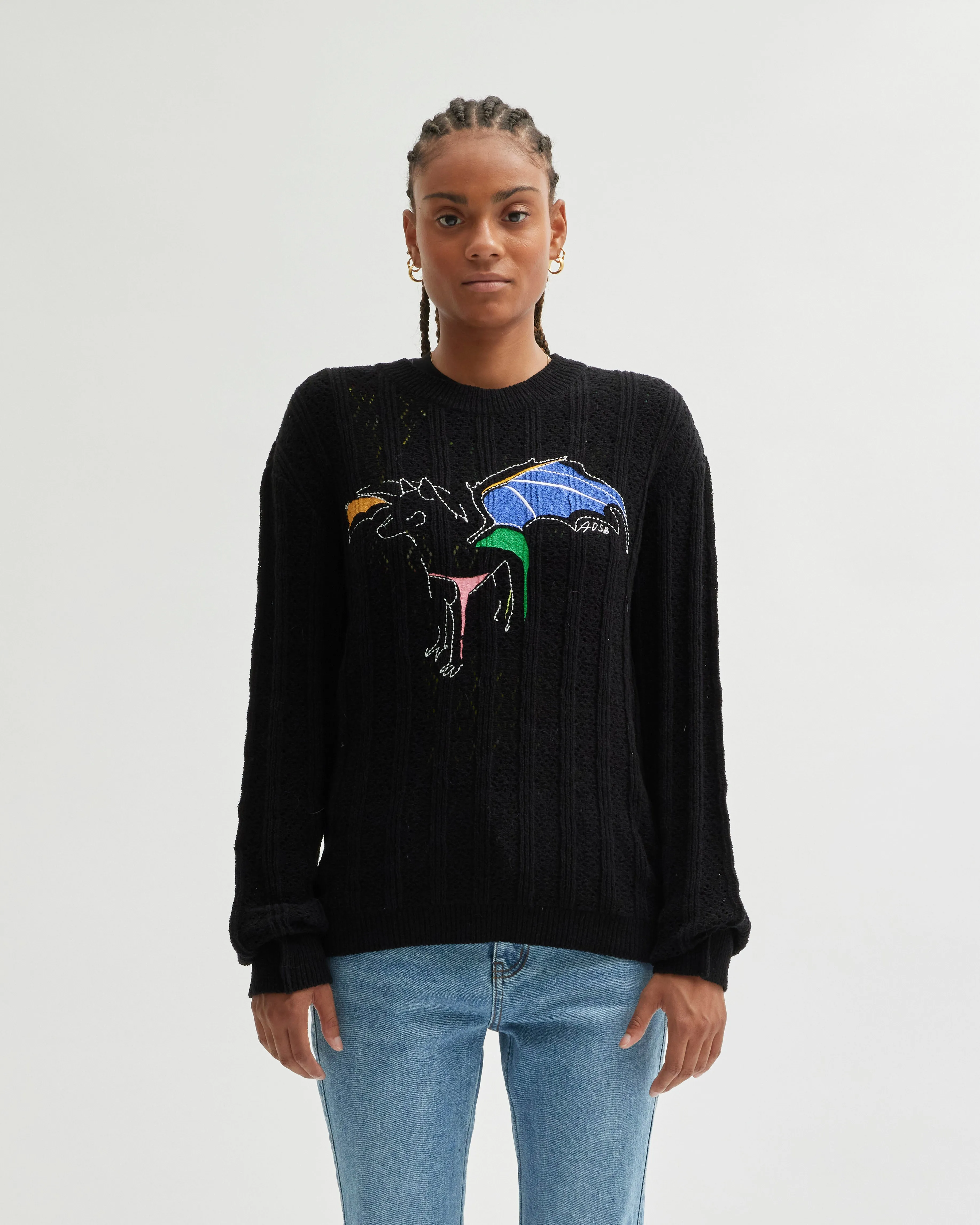 Unisex Dragon Summer Crewneck Sweater