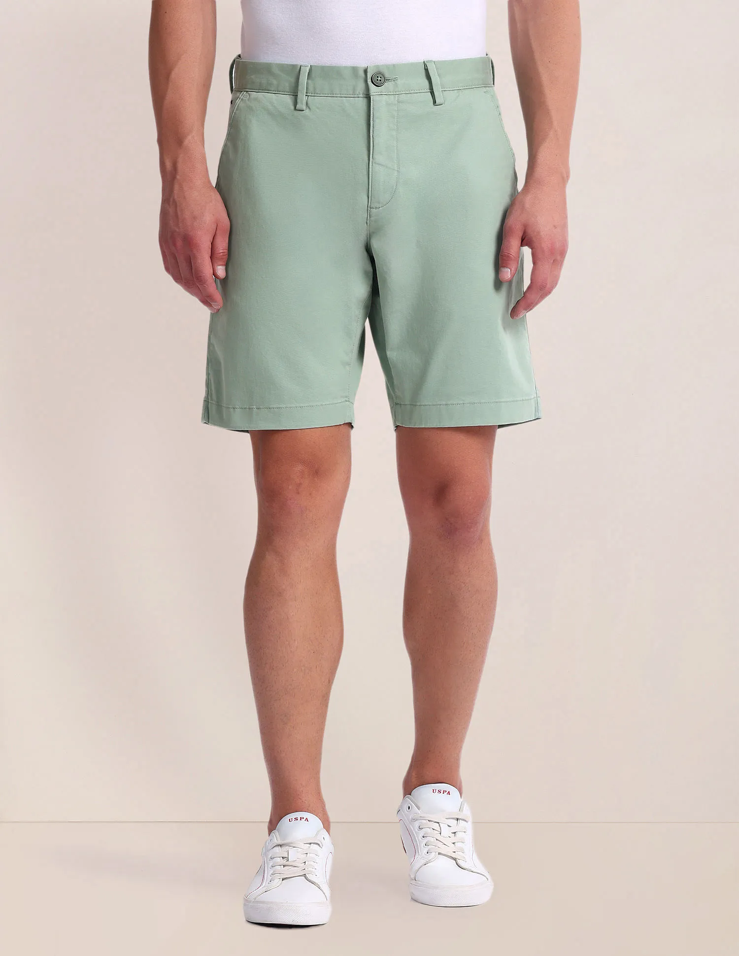 U.S. Polo Assn. Slim Straight Fit Twill Shorts