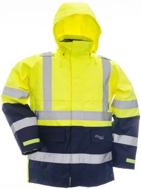 Viking Men's Professional Journeyman Hi-Vis Class 3 Waterproof Trilobal Hooded Jacket