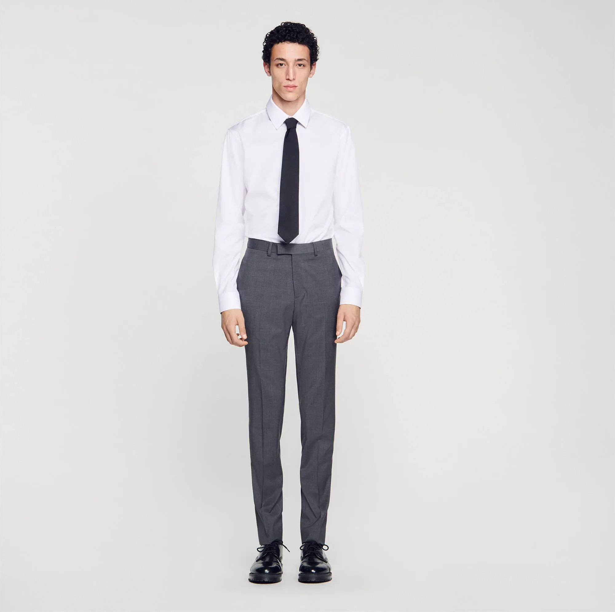 Wool suit trousers