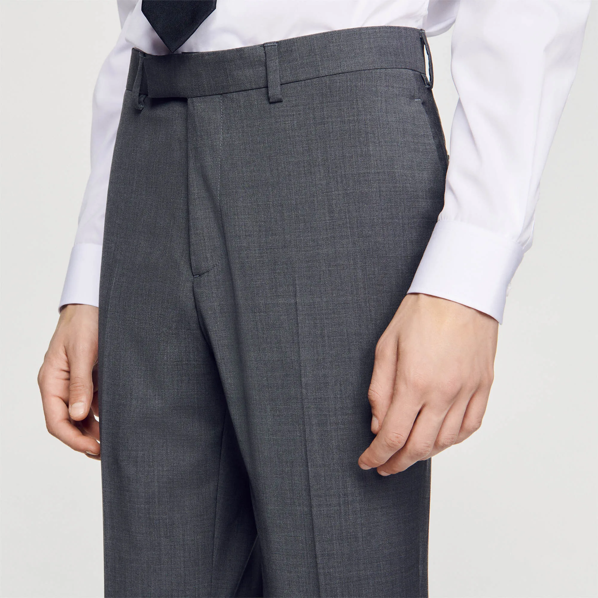 Wool suit trousers