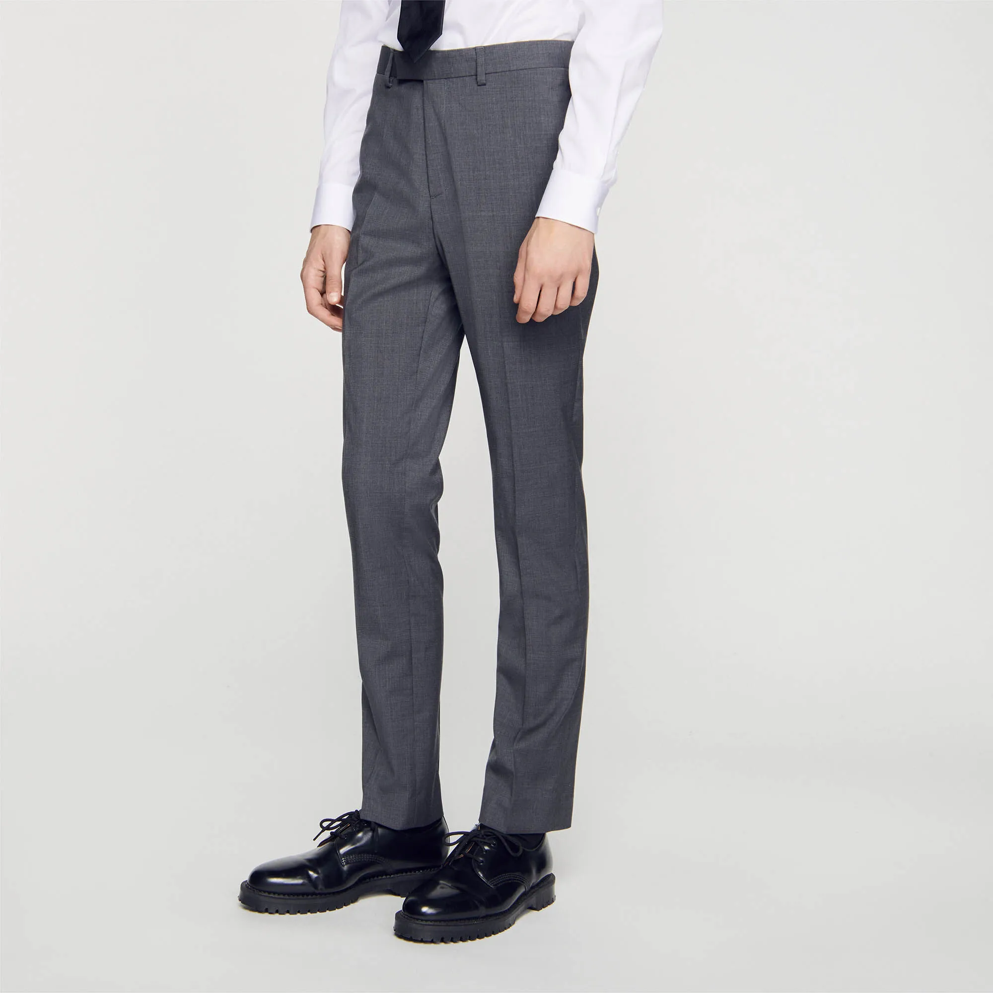 Wool suit trousers