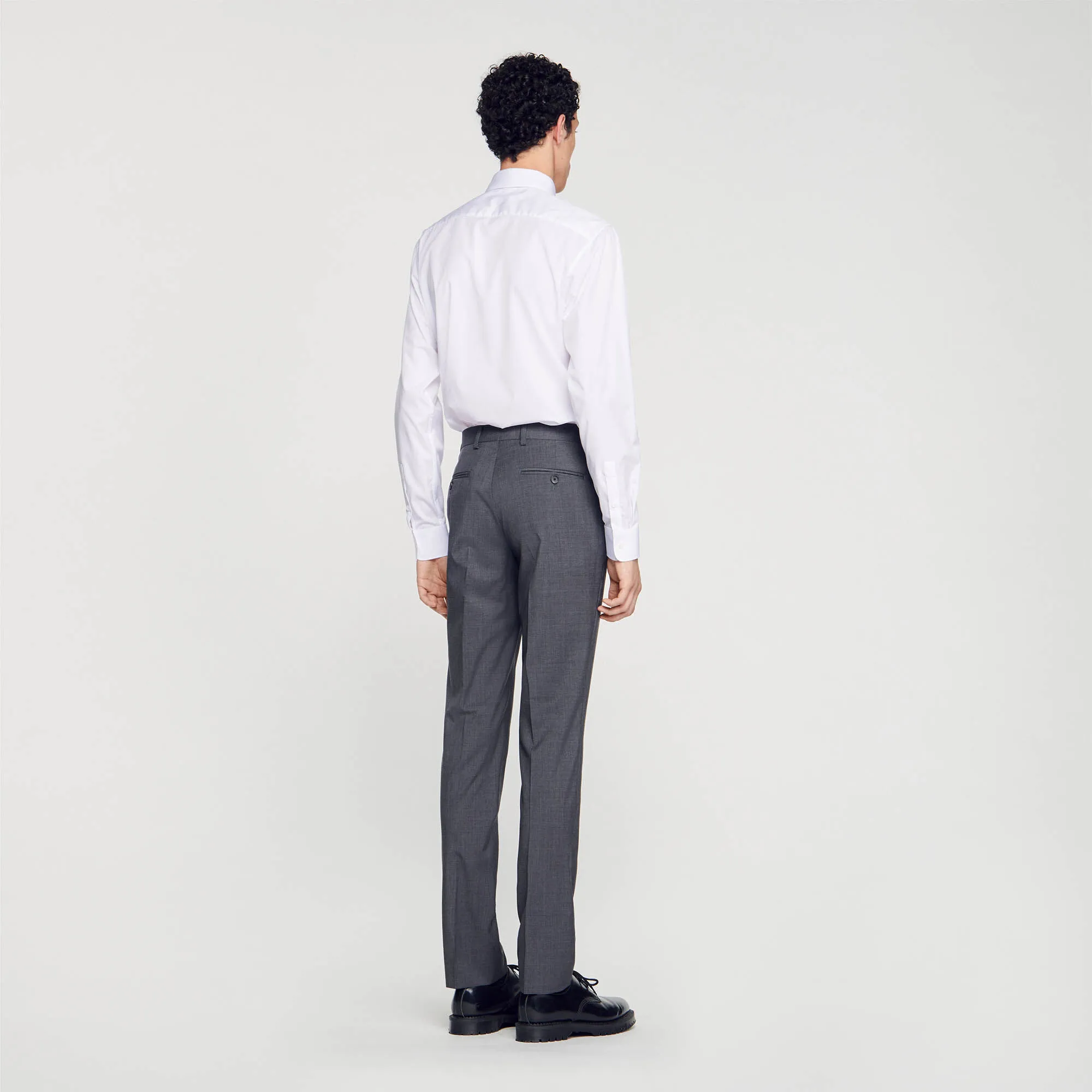 Wool suit trousers